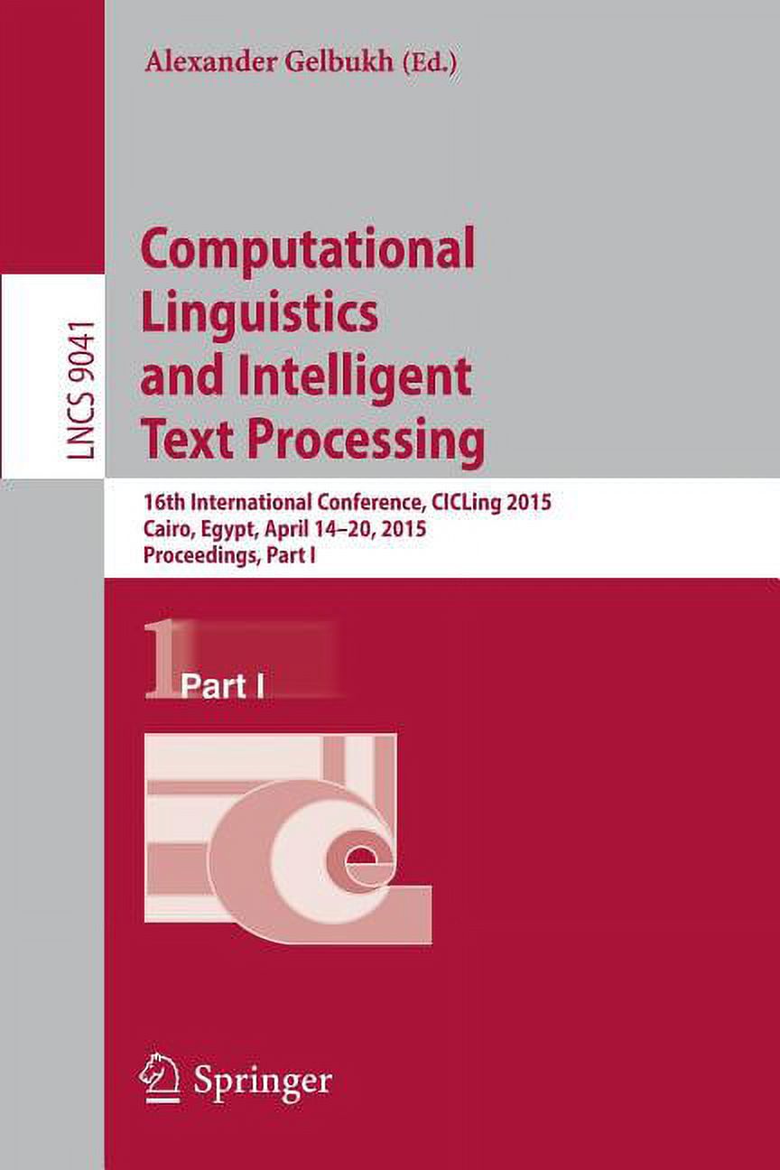 Computational Linguistics and Intelligent Text Processing: 16th ...
