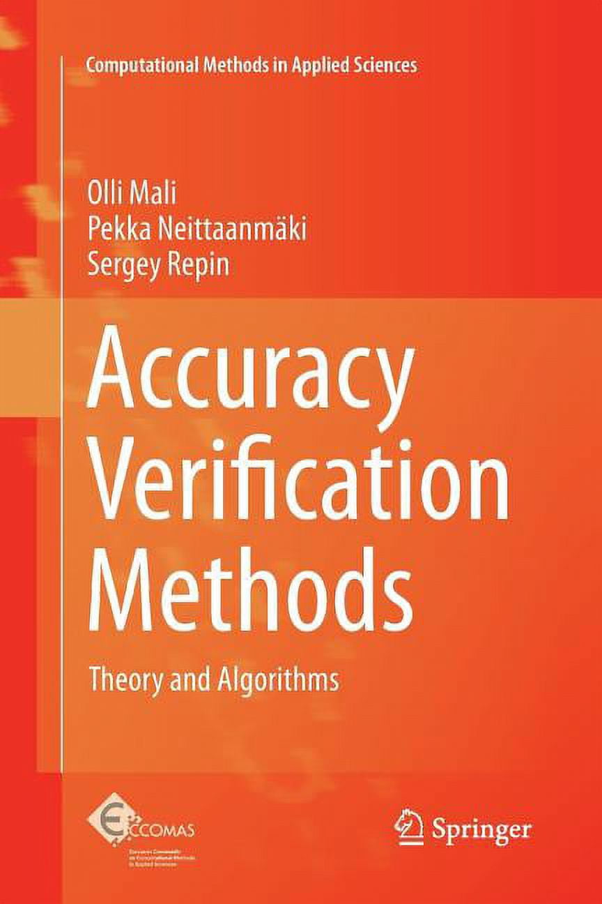 Computational Methods in Applied Science Accuracy Verification Methods ...