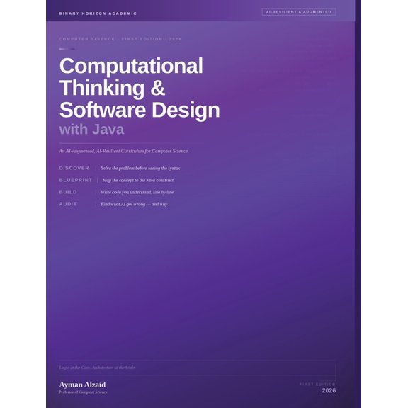 Computational Thinking and Software Design with Java, (Paperback)