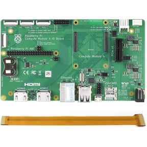 Compute Module 4 IO Board Pack with RPi Zero V1.3 Camera Cable 15 CM (No WiFi) Compatible with Compute Module 4