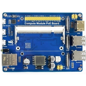 Compute Module IO Board with PoE Feature Composite Breakout Board for Developing with Pi CM3 / CM3L / CM3+ / CM3+L with GPIO Header for Sorts of Hats