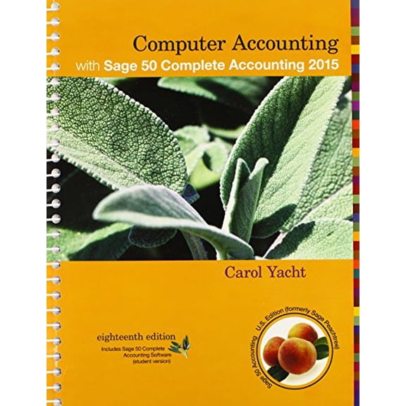 Pre-Owned Computer Accounting with Sage 50 Complete Accounting Student CD-ROM, 9781259350313, 1259350312, Paperback, 18 edition