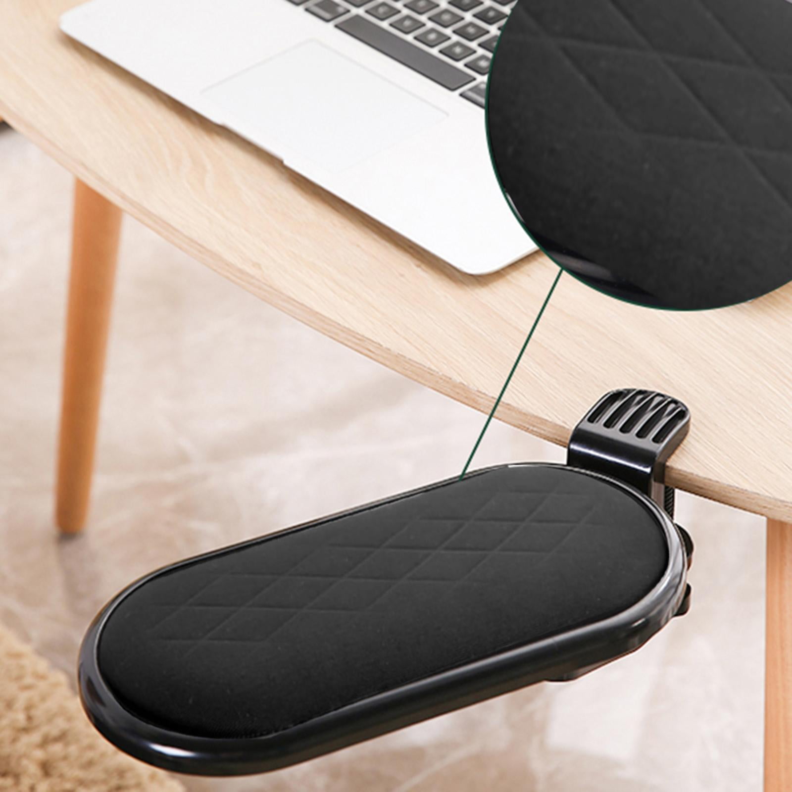 Computer Arm Rest Ergonomic Adjustable Mouse Pad Rotating Clamp Tray Office Hand Bracket Elbow Cushion Computer Armrest Pad for Desk Chair Soft Cushion Black Walmart