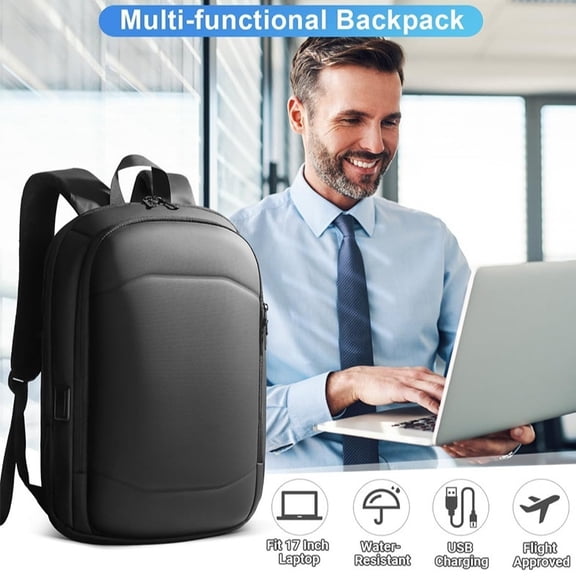 Computer Backpack Belt USB Charger Port,17 Inches
