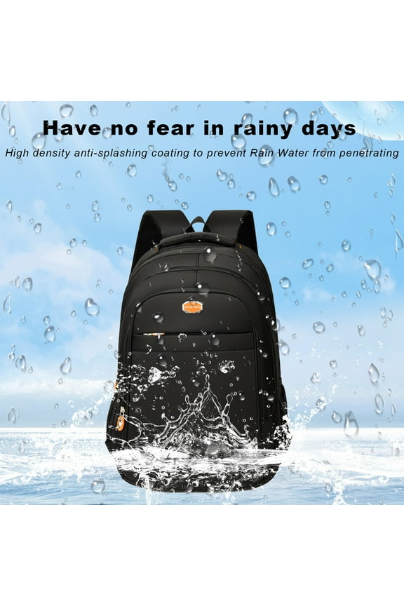 Computer Backpack, Student Travel Bag, Large Capacity, Multi-compartment, Cloth Material, Durable Stylish, Outdoor Commuting Use, Laptop Compartment