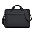 thumbnail image 1 of Computer Bag Laptop Briefcase Work Bag Large Capacity with Zipper Closure for Men Women Office Commuting, 1 of 9