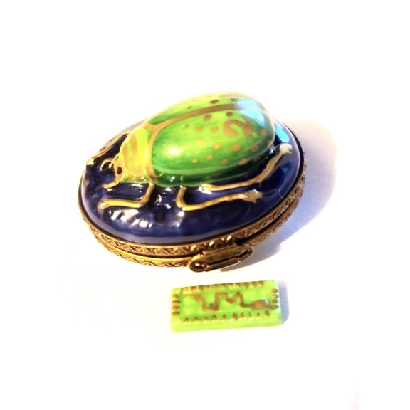 Computer Beetle Bug w Chip Y2K Limoges Box Figurine Limoges Box Porcelain Figurine