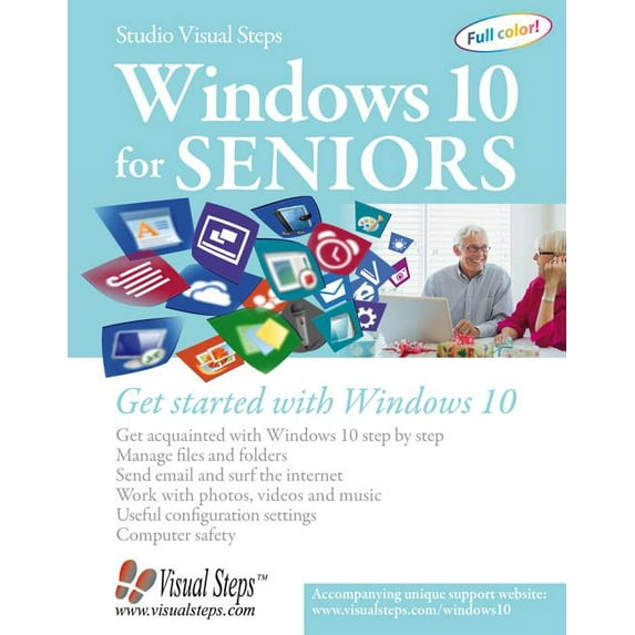 Computer Books for Seniors: Windows 10 for Seniors: Get Started with Windows 10 (Paperback)