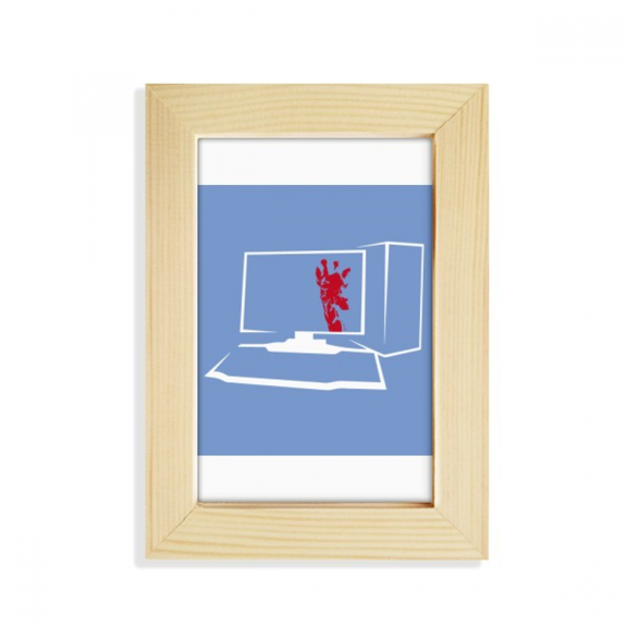 Computer Box Giraffe Keyboard Desktop Display Photo Frame Picture Art Painting 5x7 inch