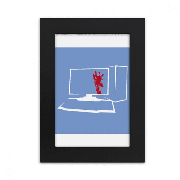 Computer Box Giraffe Keyboard Desktop Photo Frame Picture Display Art Painting Exhibit