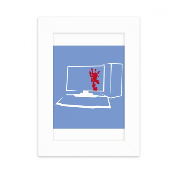 Computer Box Giraffe Keyboard Desktop Photo Frame Picture Display Decoration Art Painting
