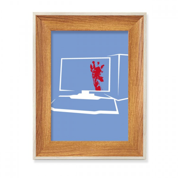 Computer Box Giraffe Keyboard Desktop Wooden Photo Frame Display Picture Art Painting Multiple Sets