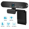 thumbnail image 1 of Computer Camera 1080p HD USB Network Camera, Online Class Live Camera, Built-in 10M Sound-Absorbing Microphone, 30° Rotation, Manual Focus, USB2.0, Automatic Color Correction, for PC Laptop, 1 of 9