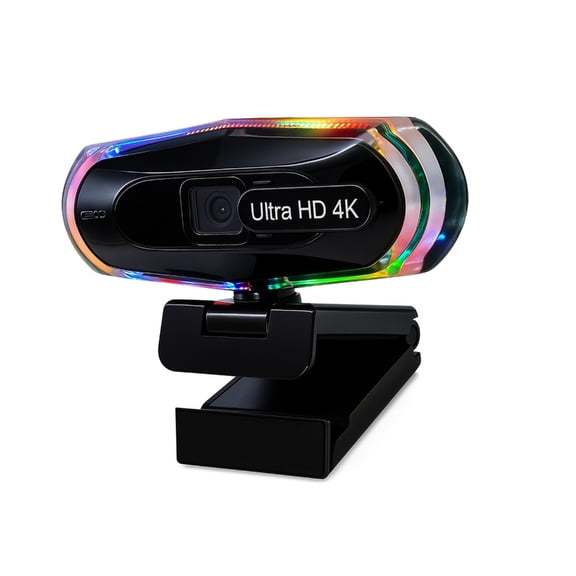 Computer Camera Streaming Webcam 1080P 60fps/ 4K30fps Featuring Autofocusing And Cool Color Lighting For Gamers