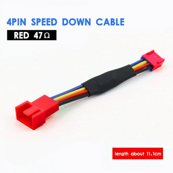 Computer Case CPU Cooler GPU Video Card Fan 2PIN 3PIN 4PIN D IDE Resistor Speed Down Cable Reduce Speed And Noise