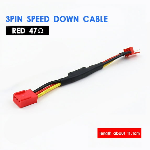 Computer Case CPU Cooler GPU Video Card Fan 2PIN 3PIN 4PIN D IDE Resistor Speed Down Cable Reduce Speed And Noise