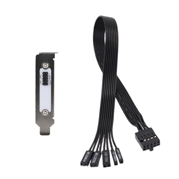 Computer Case External Power Switching 50cm Extension Cable Compatible for Full Half Height Case Durability Metal Design