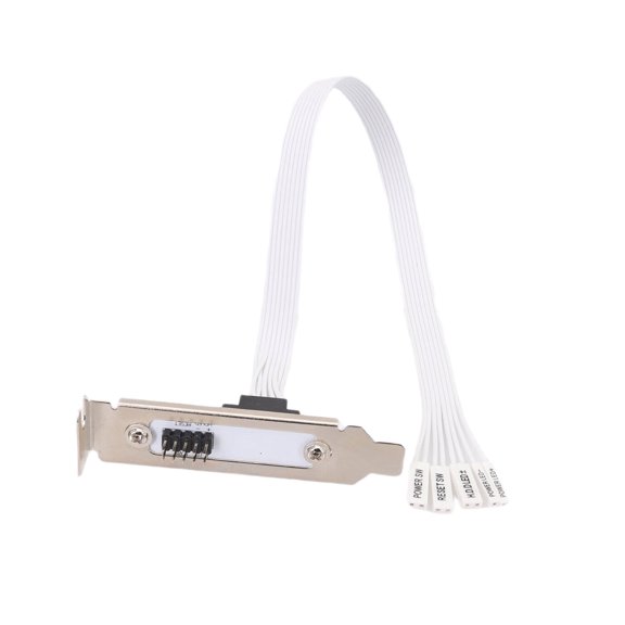 Computer Case External Power Switching 50cm Extension Cable Compatible for Full Half Height Case Durability Metal Design