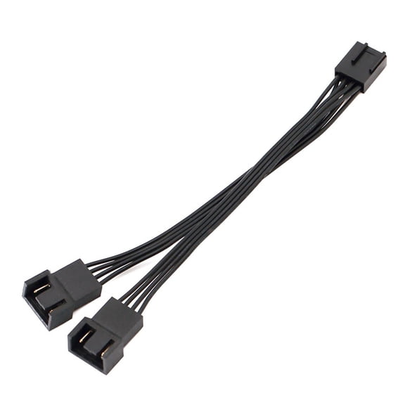 Computer Case Fan Splitter Cable 2Way 4Pin Fan Splitter Thermals Adaptive Design For Optimized Airflows In Gaming Rigs
