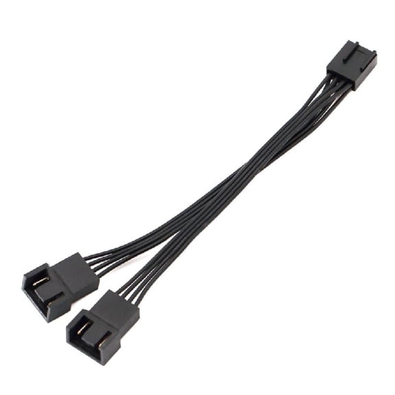 Computer Case Fan Splitter Cable 2Way 4Pin Fan Splitter Thermals For Optimized Airflows In Gaming Rigs