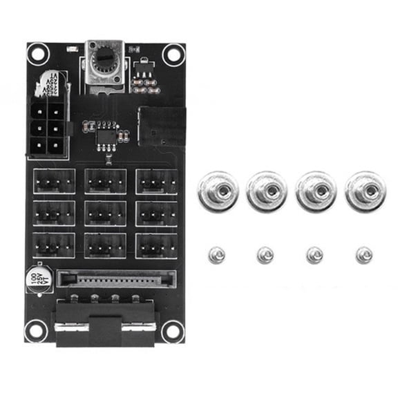 Computer Case For Pwm High-Speed Fan Controller, 9-Channel Fan Hub Controller