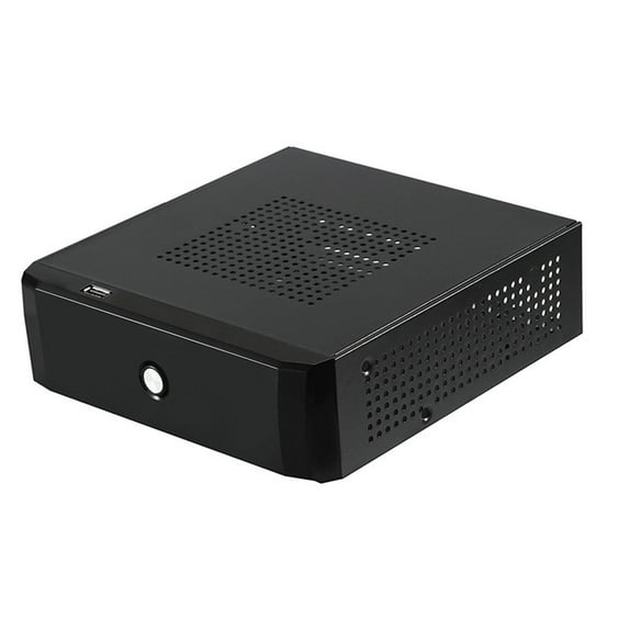 Computer Case Small Form Computer Case 2.0 USB Mini ITX Case for Office