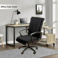 thumbnail image 1 of Computer Chair Cover Reversible Waterproof Slipcovers Universal Rotating Chair, 1 of 8