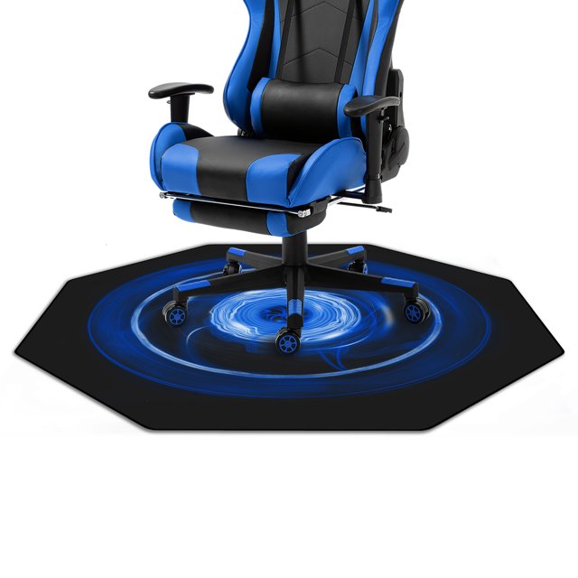 Computer Chair Mat (45” X 45”), Noise Cancelling Gaming Chair Mat AntiSlip Gaming Floor Mat