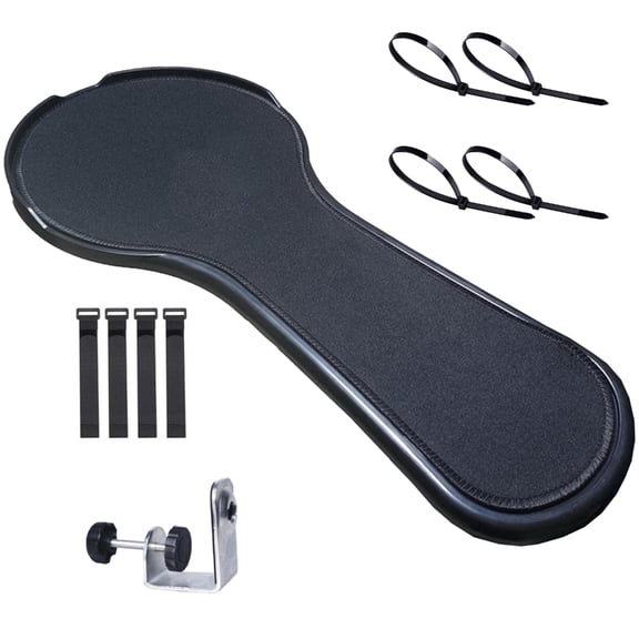 Computer Chair Mounted Mouse Extension Platform Tray Armrest And Anti Slip Mouse Pad Design