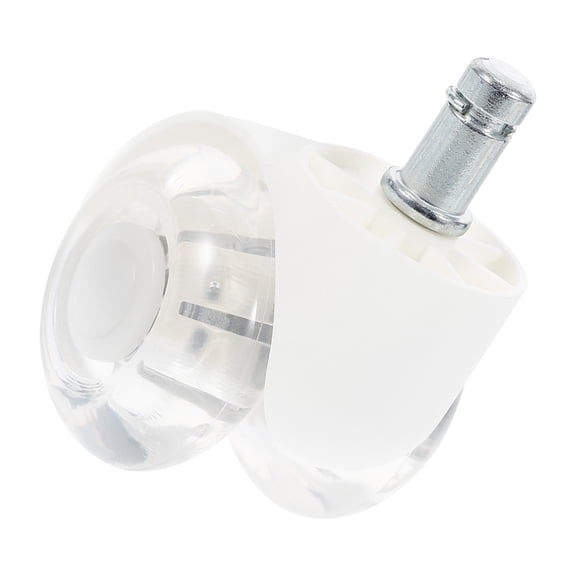 2 Inch Transparent Computer Chair Wheels Replacement Casters with Silent Double PU Wheels and Spring for Office Chairs