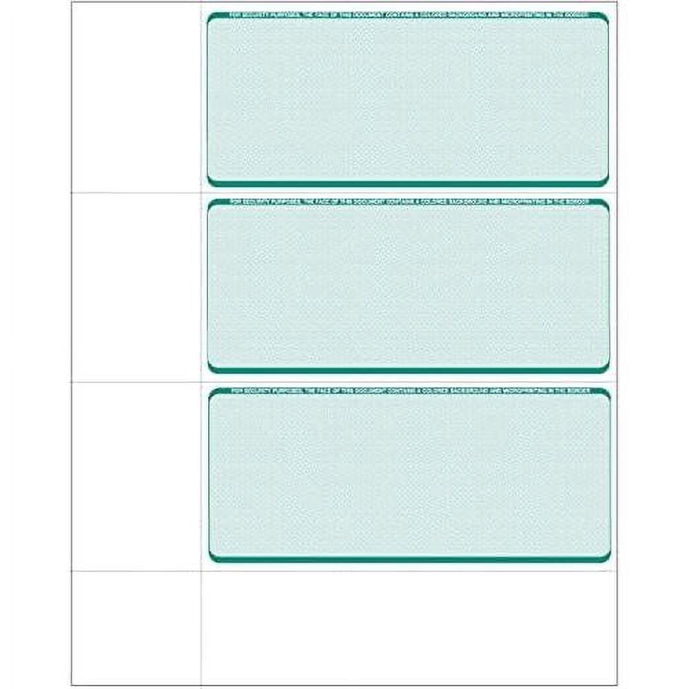 Computer Check Paper Blank Personal Wallet Checks 3 On A Page