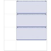 Computer Check Paper - Blank Personal Wallet Checks 3 on a Page - Compatible with Versa Check, QuickBooks, Quicken, and Any Laser Printer - 500 Sheets / 1500 Checks, Blue Diamond