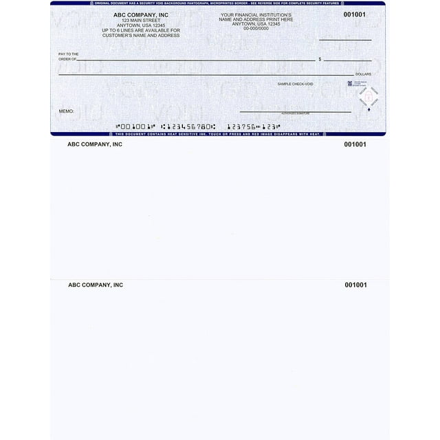 Computer checks on top custom laser business checks compatible with