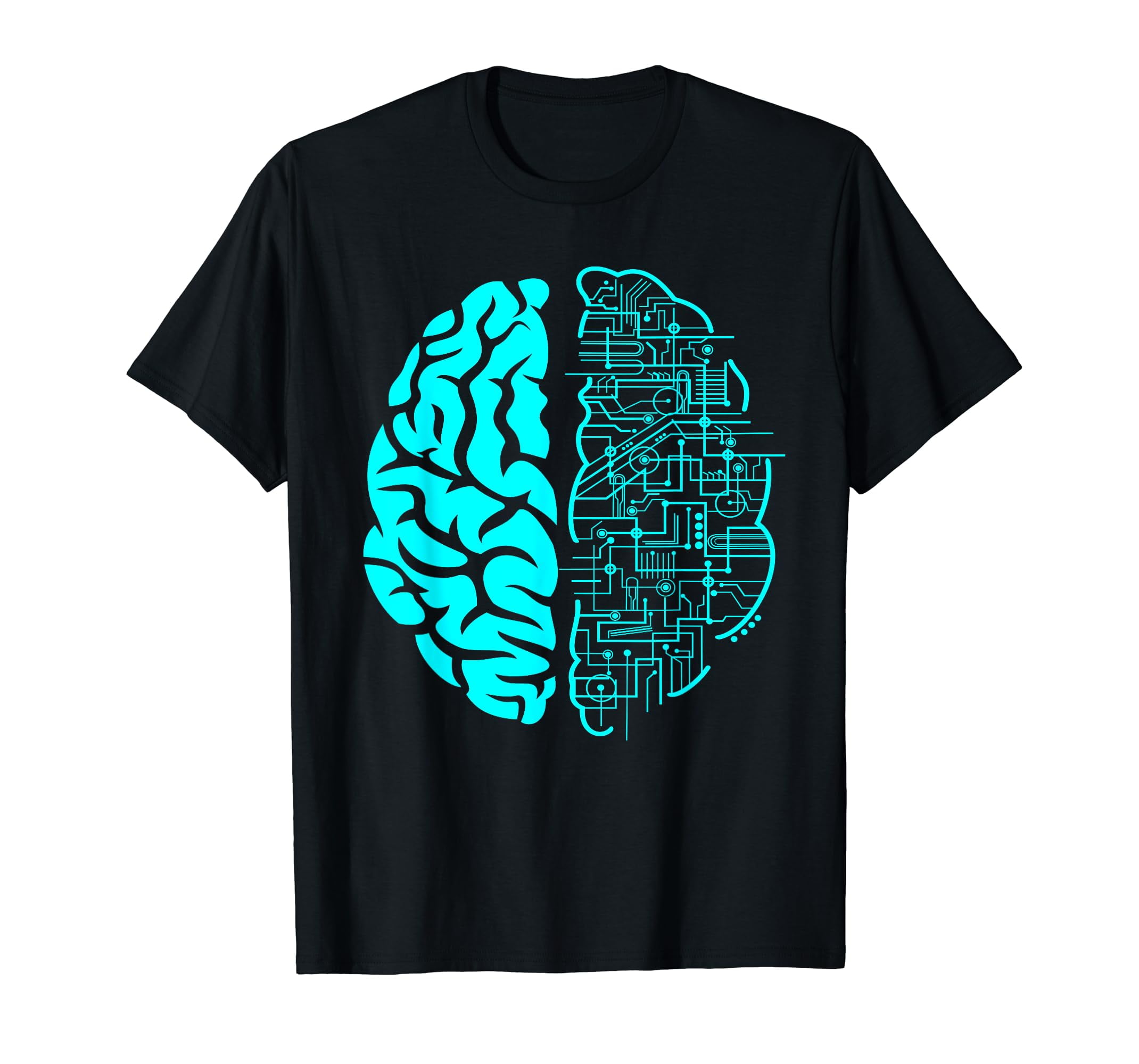 Computer Circuit Digital Brain Gifts For Science Nerds T-Shirt ...