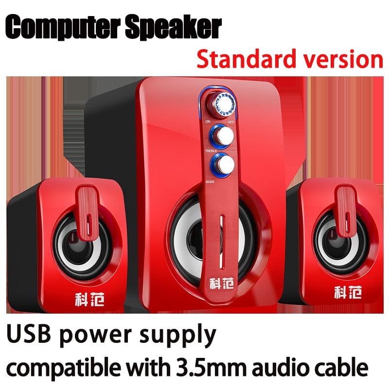 Computer Combination Speakers Subwoofer AUX USB Wired Bluetooth Audio