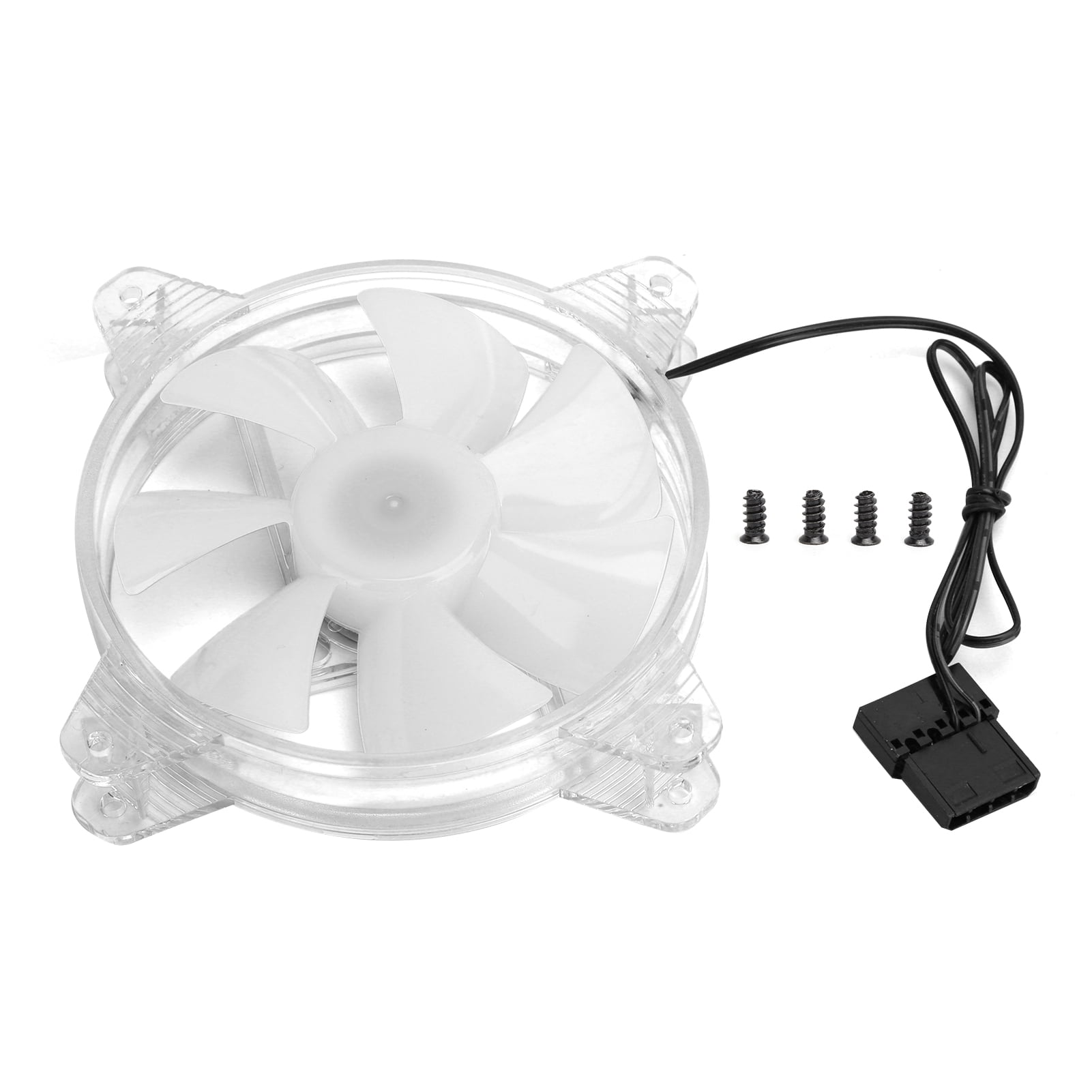 Computer Cooling Fan 4Pin Colorful LED High Performance with Hydraulic