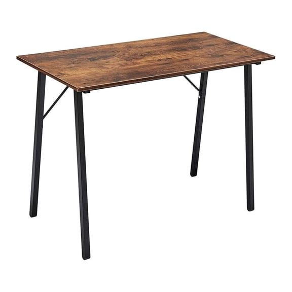 Computer Desk 40" Small Student School Writing Desk, Easy Assembly Study Writing Table Home Office Desk Modern Simple Style PC Desk for Small Space, Study Black Desk, Metal Frame