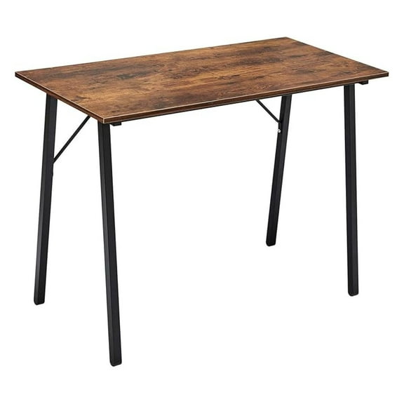 Computer Desk 40" Small Student School Writing Desk, Easy Assembly Study Writing Table Home Office Desk Modern Simple Style PC Desk for Small Space, Study Kids Black Desk, Metal Frame