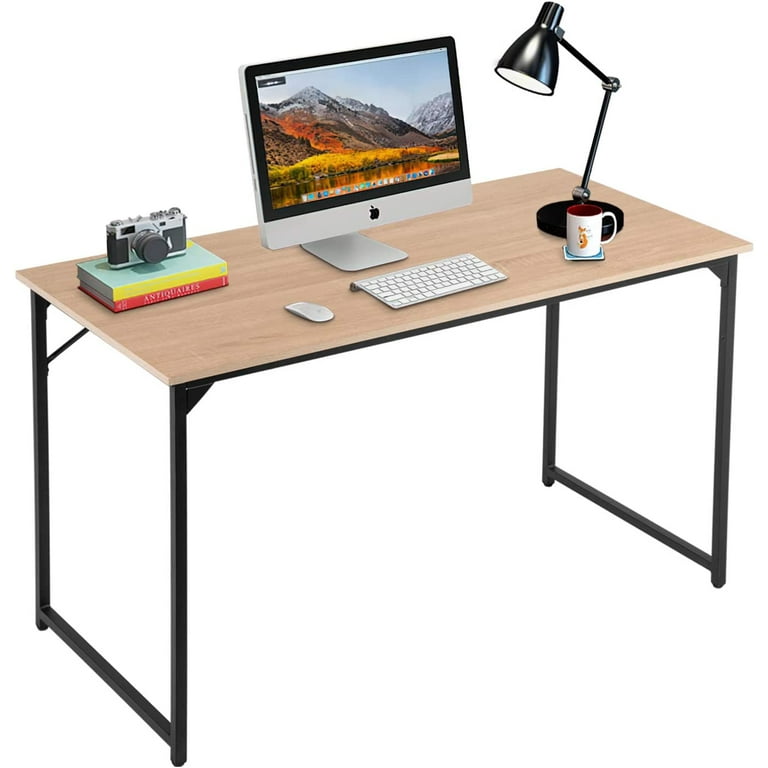 Computer Desk,47.2 inches Home Office Desk Writing Study Table Modern  Simple Style PC Desk with Metal Frame，Nature