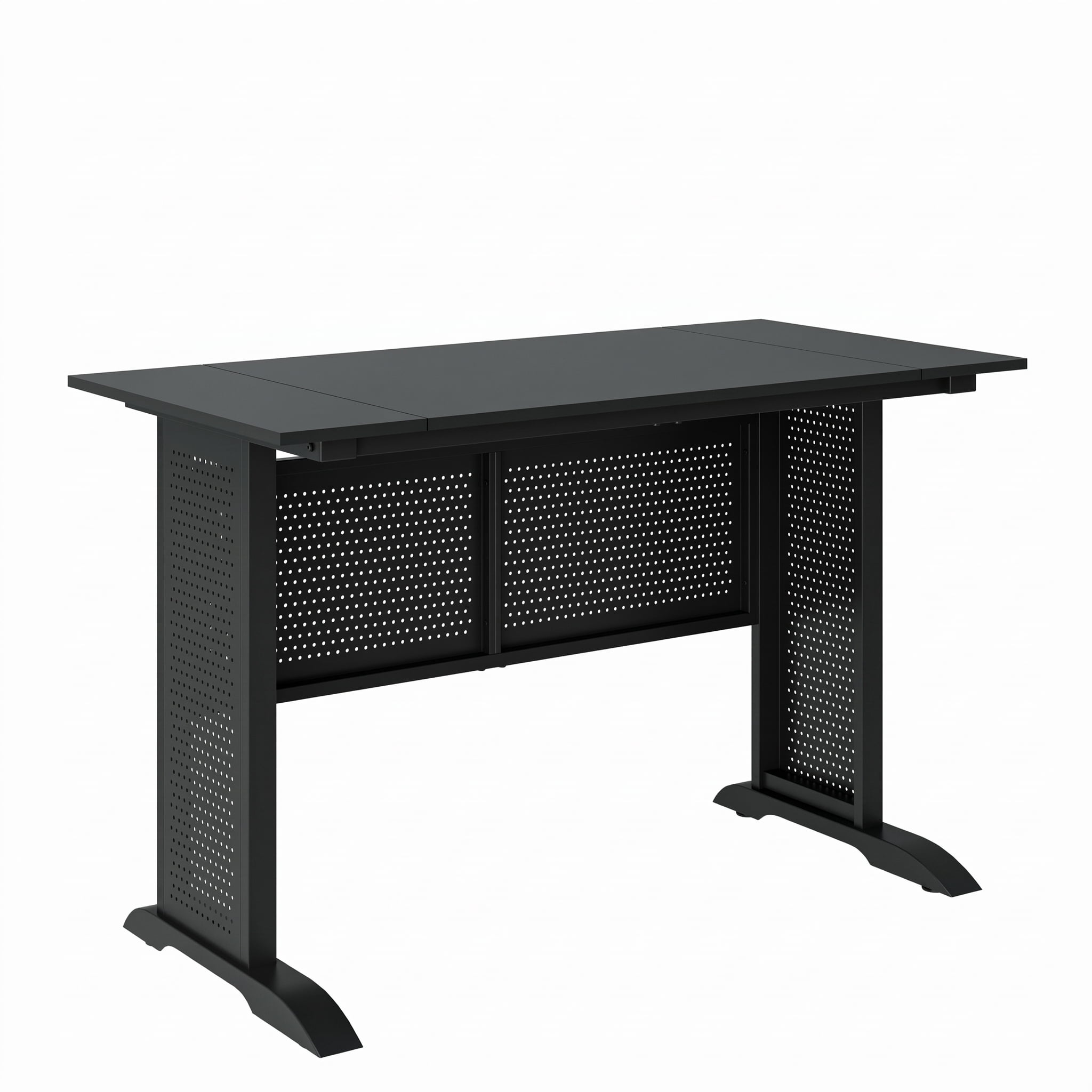 Computer Desk, 47 Inch Office Desk, Gaming Desk Writing Desk Work Desk for Home Office, Study, Modern Simple Desk, Metal Frame Black