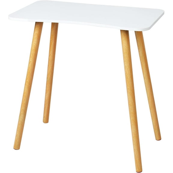 Computer Desk,70cm Small Office Desk,Children Study Writing Table with Solid Legs,Ergonomic Design Wooden Gaming Desk,Corner Square Student Learning Desk Work Desk for Home Office (White A)