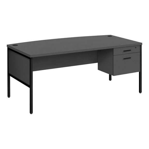 Computer Desk 72"L - Home Office - Commercial Grade - File Drawer - Gray-Black
