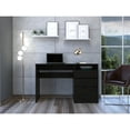 thumbnail image 1 of Computer Desk Black, Particle Board, 17.09 In. Deep, 46.85 Width, One Shelf Unified - Board Build, Wide,, 1 of 3