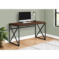 thumbnail image 1 of Computer Desk - Contemporary Home & Office Desk - Scratch-Resistant - 48” L (Cherry Top, Black Legs), 1 of 4