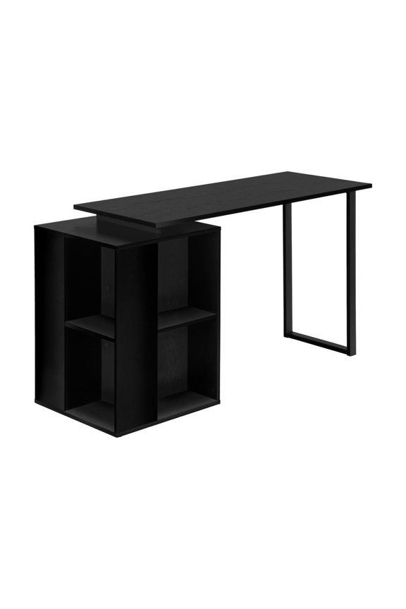COMPUTER DESK - 55"L / BLACK OAK LEFT OR RIGHT FACING