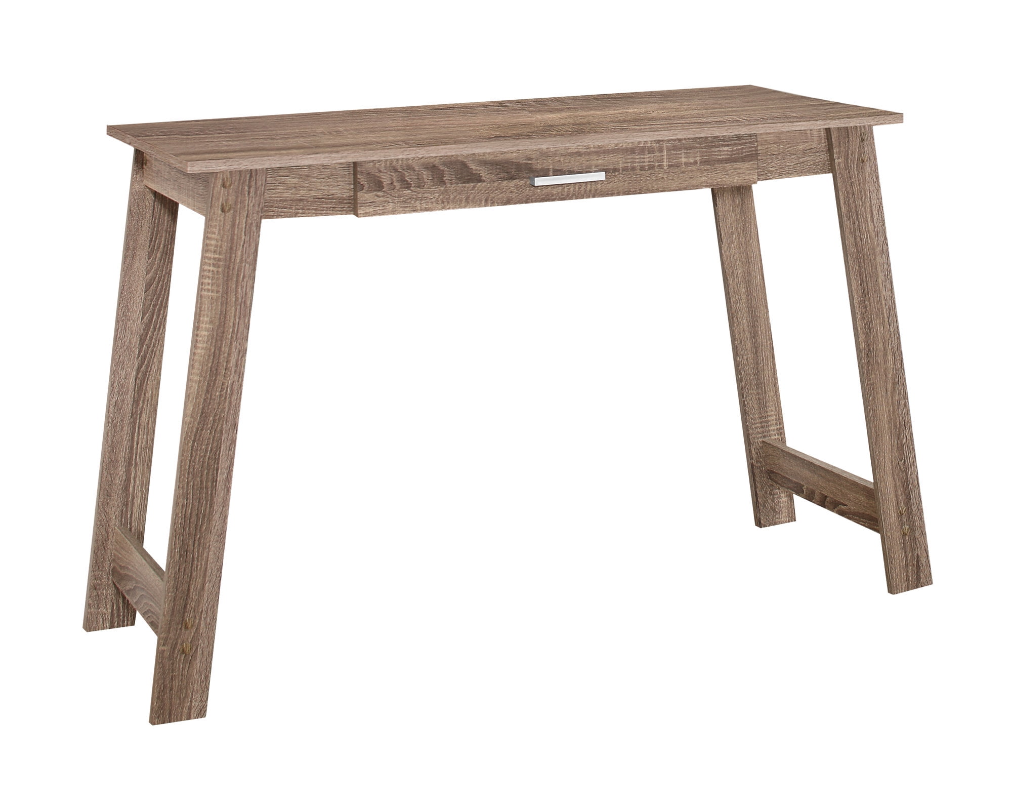 42" Dark Taupe Laminate Wood Desk with Storage Drawer