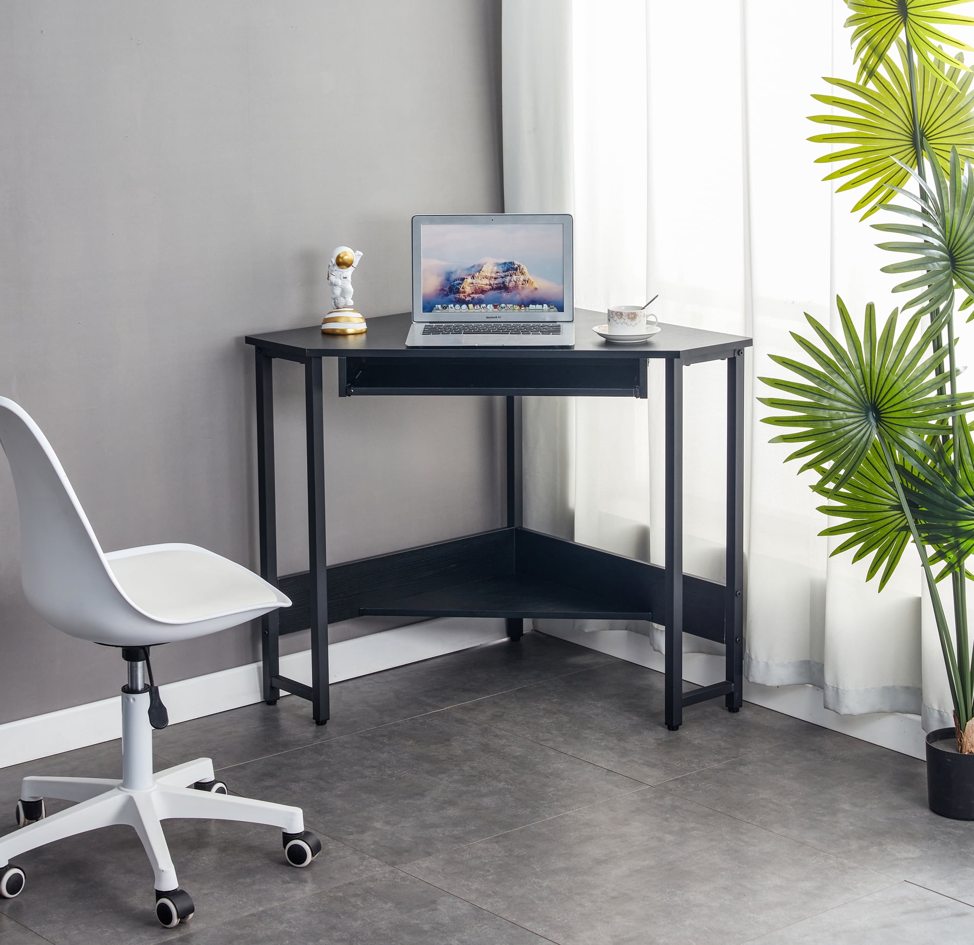 Small black store desk for bedroom