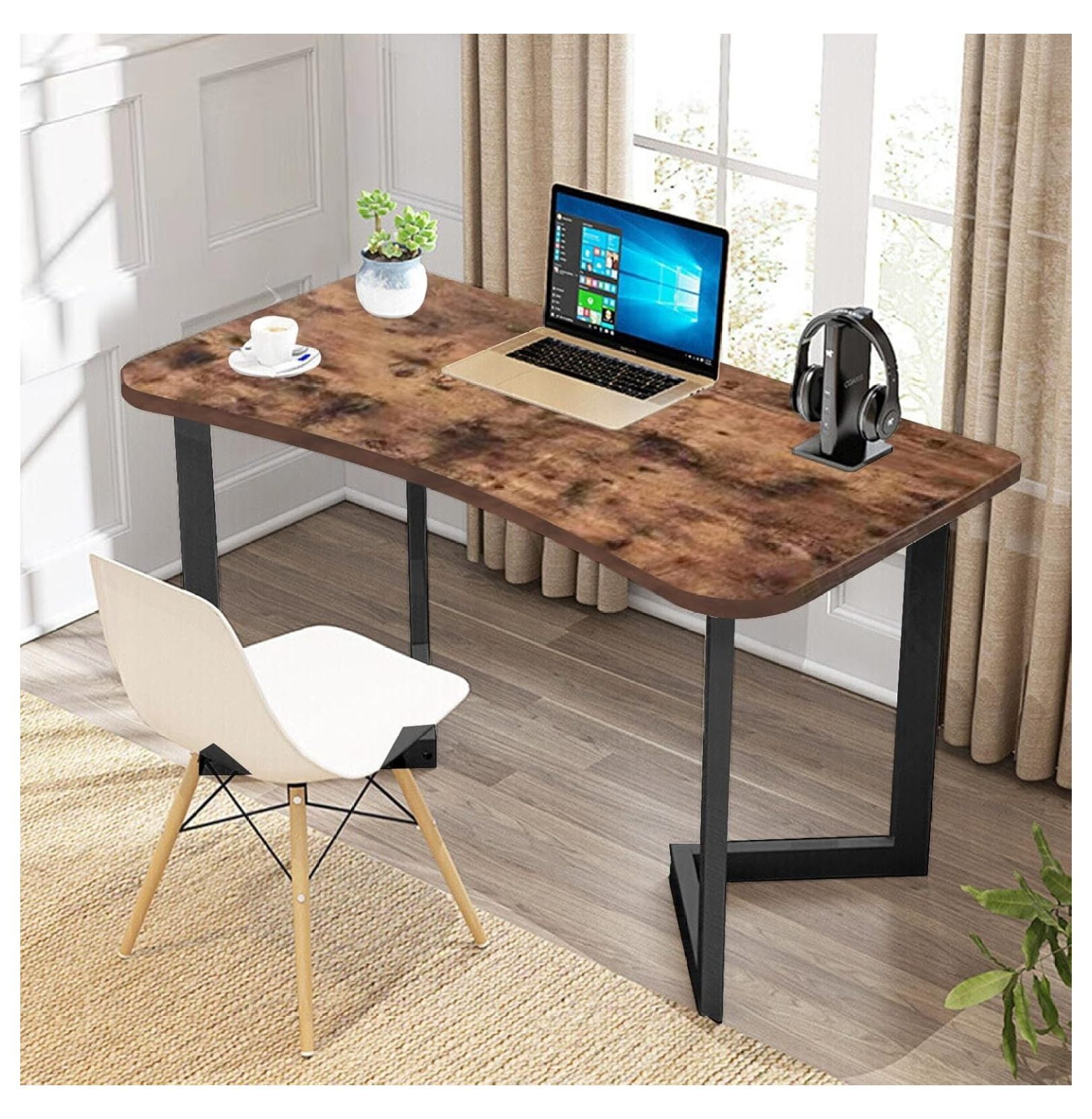 Computer Desk Home Office Writing Study Desk, Modern Simple Laptop ...