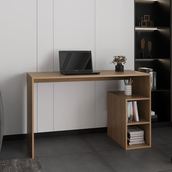 Computer Desk In Pine, Ideal For Multiple Purposes, Engineered Wood, 29.22 In. W, H, 20.5 D Wood Versatile Various Uses, Deep, Wide