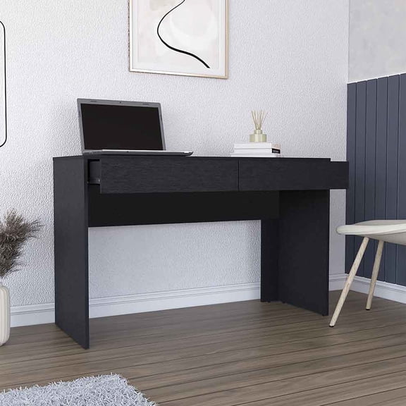 Computer Desk | Large Surface for Work, Hidden Storage Solution | Quality Particle Board Material | Eliminates Mess